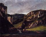 Cliffs near Ornans by Gustave Courbet